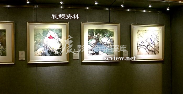 沙坪坝美术馆画展画面